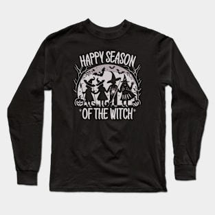 Happy Season of the Witch Halloween Long Sleeve T-Shirt